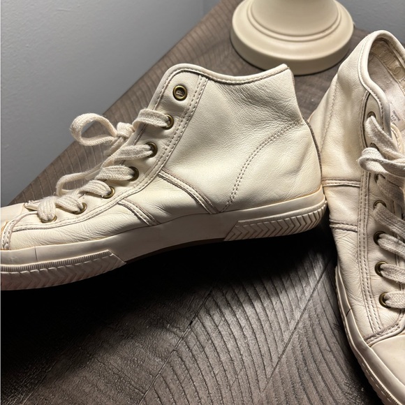 Polo Ralph Lauren Cream High-Top Sneakers - Picture 2 of 8